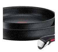 TEFAL Ingenio Black Stone Lot 2 pièces, Poêles, Poignée amovible, Induction, L3999032