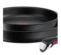 TEFAL Ingenio Black Stone Lot 2 pièces, Poêles, Poignée amovible, Induction, L3999032