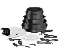 Tefal Ingenio Daily Chef Antiadhésif Batterie de cuisine 15 pièces Induction Set 15 pièces : Poêles 22/26 cm + Casseroles 16/18 cm + Sauteuse 24 cm + Couvercles hermétiques 16/18 cm + Couvercle anti-p