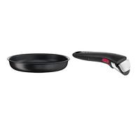 Tefal Ingenio Eco Resist Poêle 28 cm, Empilable, Induction, Facile à nettoyer, Revêtement antiadhésif & Ingenio Poignée amovible noire, Verrouillage sécurité 3 points, Garantie 10 ans