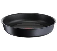 Tefal Poêle grill Ingenio Eco Resist, 26 cm, fonte d'aluminium, antiadhésive, induction, Noir