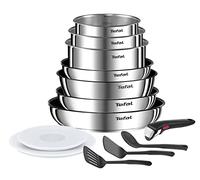 Tefal Ingenio Emotion Batterie de cuisine 13 pièces, Acier inoxydable, Empilable, Garantie 5 ans, Revêtement antiadhésif, Induction L897DS04