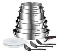 Tefal Ingenio Emotion Batterie de cuisine 13 pièces, Acier inoxydable, Empilable, Garantie 5 ans, Revêtement antiadhésif L897DS04