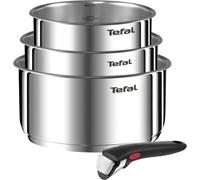 Tefal Lot de 4 casseroles Ingenio Emotion L8964S44 inox Ø16/18/20cm poignée amovible induction