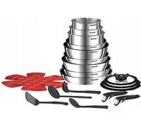 Tefal Ingenio L897SM74, Set mixte, Acier inoxydable, Acier inoxydable, Titane, Noir, Bakélite