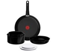 Tefal - Ingenio Explore Batterie de cuisine - 7 pièces | Poêle et casseroles empilables - Poignée amovible brevetée 10kg - Revêtement Fusioncore anti-rayures - Cuisson four et table
