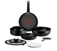 Tefal - Ingenio Explore Batterie de cuisine - Poignée amovible - 10 pièces | Set de poêle et casserole empilable avec technologie Fusioncore brevetée - Passage plaque four et frigo - Poignée amovible