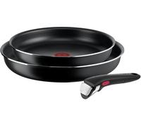 Tefal Ingenio L15490, Noir, Aluminium, Titane, Noir, Thermo-point, Amovible