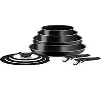 Tefal Ingenio L1599143, Set mixte, Noir, Aluminium, Titane, Noir, Verre