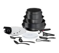 Tefal Ingenio Daily Chef Noir, Batterie de cuisine 15 pièces L7629902 Empilable