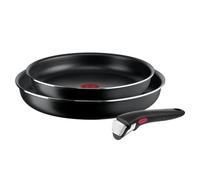 Tefal Poêles Ingenio - Set de 3 (24/28 cm) - Poignée amovible - Polyvalent