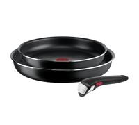 Tefal Poêles Ingenio - Set de 3 (24/28 cm) - Poignée amovible - Polyvalent