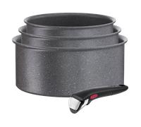 Tefal Ingenio Natural Force Casseroles + poignée amovible Antiadhésif Induction 16/18/20cm Lot 3 casseroles 16/18/20 cm + poignée