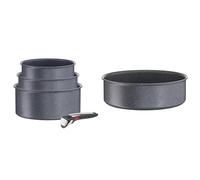 Tefal Ingenio Natural On Batterie de cuisine 4 pièces, Revêtement antiadhésif, Induction, Fabriqué en France L7669253 & Ingenio Natural Force Sauteuse 24 cm, Antiadhésive, Induction, L3963502