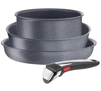 Tefal - Ingenio Natural On Lot de 3 poêles et casseroles avec poignée