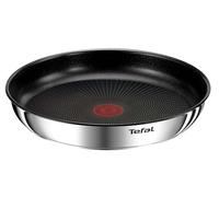 Tefal Ingenio Poêle Emotion 24 cm en acier inoxydable - Poignée amovible, antiadhésive, passe au four