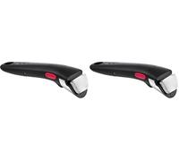 Tefal Ingenio Poignée Amovible Noire, Empilable, Amovible, Verrouillage Sécurité 3 Points, Garantie 10 Ans, Expertise L9863302 (Lot de 2)