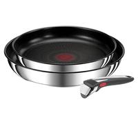 Tefal Ingenio Preference L97493, Kit de friture, Acier inoxydable, Acier inoxydable, Titane, Noir, Indicateur thermique