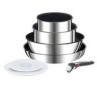 Tefal Ingenio Preference ON L97497, Set mixte, Acier inoxydable, Acier inoxydable, Titane, Noir, Acier inoxydable, Acier inoxydable