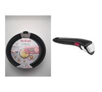 Tefal Ingenio Preference Poêle 26 cm, Empilable, Acier inoxydable, Revêtement antiadhésif sûr, Induction & Ingenio Poignée amovible noire, Empilable, Amovible, Verrouillage sécurité 3 points