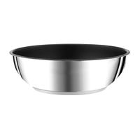 Tefal - Ingenio Preference Poêle Wok Acier Inoxydable - 26 cm | Wok inox induction compatible four et frigo - Revêtement Titanium 6X antiadhésif - Poignée amovible brevetée - Empilable