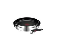 Lot de 2 poêles 22/26cm inox + poignée - Tefal - L9739002 - ingenio preference