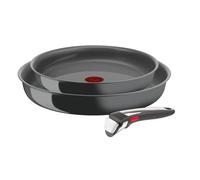 Tefal Poêles Ingenio L2619102 – Lot 2 (24/28 cm) poignée amovible, induction, céramique antiadhésif
