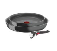 Tefal Ingenio Renew On Céramique antiadhésive Poêles 24/28 cm + poignée Induction 3 pièces : Poêles 24/28 cm + 1 poignée amovible Basic Insert inox
