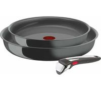 TEFAL INGENIO RENEW Set de poêles à frire, 3 pièces, induction, revêtement anti-adhésif en céramique, sans PFOA, fabriqué en France L2619102