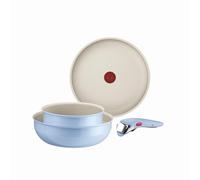Batterie de cuisine - TEFAL - Ingenio Serenity - 4 pièces - Revêtement antiadhésif - Poignée amovible sécurisée