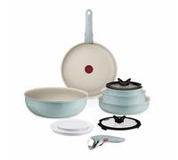 Tefal Ingenio Serenity, Batterie de cuisine 11pièces, Revêtement antiadhésif, Induction, empilable, L828SB04 EUCALYP