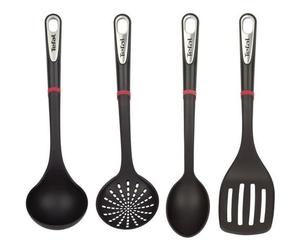 TEFAL - INGENIO Set de 4 Accessoires - Louche / Ecumoire / Cuillère / Spatule - K206S414