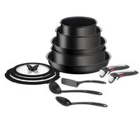 Tefal Ingenio Unlimited Antiadhésif Batterie de cuisine 13 pièces Induction Set 13 pièces : Poêles 24/28 cm + Casseroles 16/20 cm + Sauteuse 24 cm + Couvercles en verre 16/20/24 cm + 3 Spatules (à ang