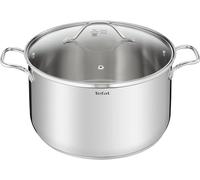 Tefal Intuition XL Marmite 36 cm / 17.5 L, Induction, Acier inoxydable 18/10, Garantie 5 ans, Poignées rivetées robustes, Couvercle en verre B8647504, Métallique