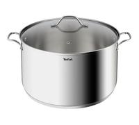 TEFAL Intuition XL Marmite 28 cm inox + couvercle verre, Capacité 8 L, Induction, Acier inoxydable 18/10, Poignées robustes B8646404