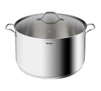 Tefal Intuition XL Marmite 36 cm / 17.5 L, Induction, Acier inoxydable 18/10, Garantie 5 ans, Poignées rivetées robustes, Couvercle en verre B8647504, Métallique