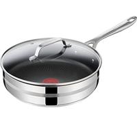 Tefal Poêle à frire Jamie Oliver Smart E31033 – Acier inoxydable, revêtement PTFE 25 cm