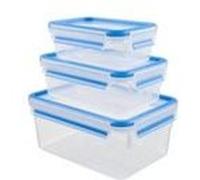 Boîte de conservation pour aliments MASTER SEAL FRESH, set de 3 pc, bleu, plastique, Tefal