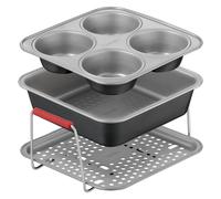 Tefal Kit Dail'Easy, Moule à gâteau, Noir, Gris