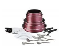 Tefal L2289002 Ingenio Essential Set De 20 Pieces Tramé Rouge