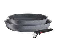 Tefal Poêles INGENIO Natural Force L3969102 - Set 3 pièces 24/28 cm, poignée amovible