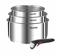 Tefal Ingenio Emotion, Lot 4 pièces, Casseroles, Poignée amovible, Acier inoxydable, Empilable, L896S404
