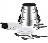 TEFAL L9749802 Set de casseroles et poêles avec accessoires, 15 pièces