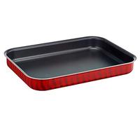 Tefal Les Spécialistes - Plat à Four 24X31 cm - Revêtement Antiadhésif, Aluminium, Diffusion de Chaleur, Nettoyage Facile, Rouge, Fabriqué en France - J5714782