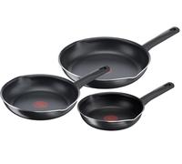 Tefal Lot 3 poêles 20/24/28 cm, Non induction, Revêtement antiadhésif sûr, Sans PFOA, Forme profonde, Bec verseur, Fonction Thermo-Signal, Fabriqué en France, Day by Day On B5649032