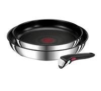 Lot de 2 poêles 22/26cm inox + poignée - Tefal - L9739002 - ingenio preference