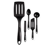 Tefal Lot de 6 ustensiles de cuisine en plastique avec fibre de verre, antiadhésif, résistant à la chaleur, passe au lave-vaisselle, idéal pour poêles enduites