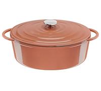 Tefal Cocotte ovale Lov 34x26 cm fonte d’acier – Induction intégrale + four, Terracotta E2600605