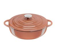Tefal - Lov Cocotte Ovale en Fonte d'Acier Terracotta - 28 cm | Sauteuse 28 cm pour mijotés sains - Système de condensation pour cuisson lente - Compatible induction et four jusqu'à 250°C
