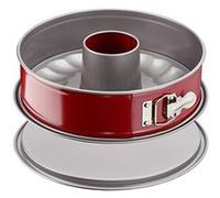Tefal Moule à savarin Delibake J1642614 Acier 25 cm Charnière Rouge carbone